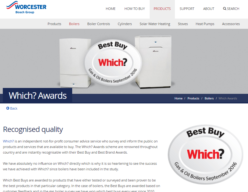 Do you know…? We fit Which? Best Buy boilers