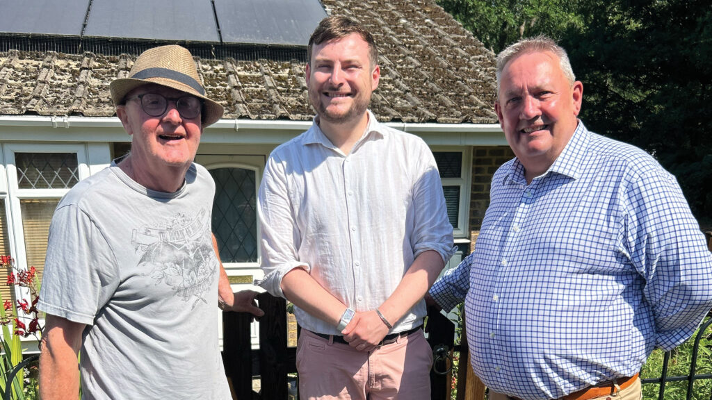 Bracknell MP, Peter Swallow, with Aura Retrofit