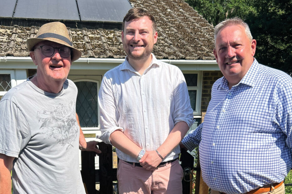 Bracknell MP, Peter Swallow, with Aura Retrofit
