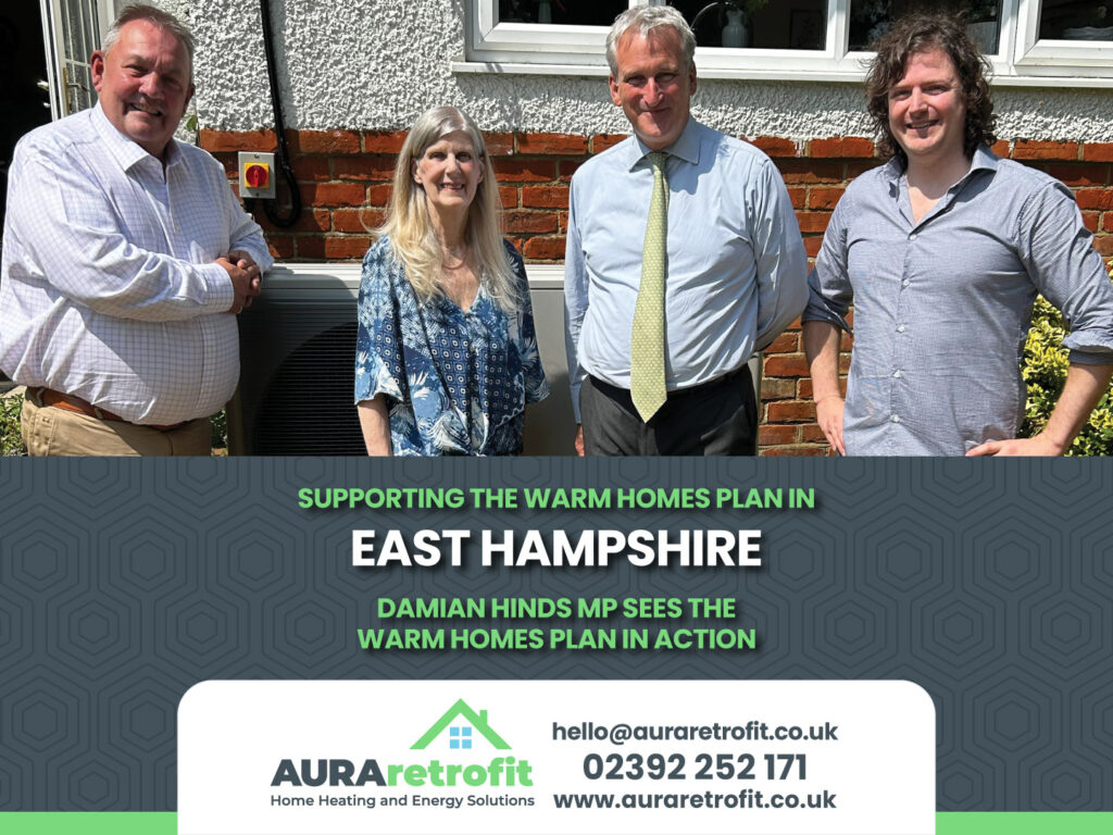 Damian Hinds, MP for East Hampshire, sees the Warm Homes Plan delivered in Alton
