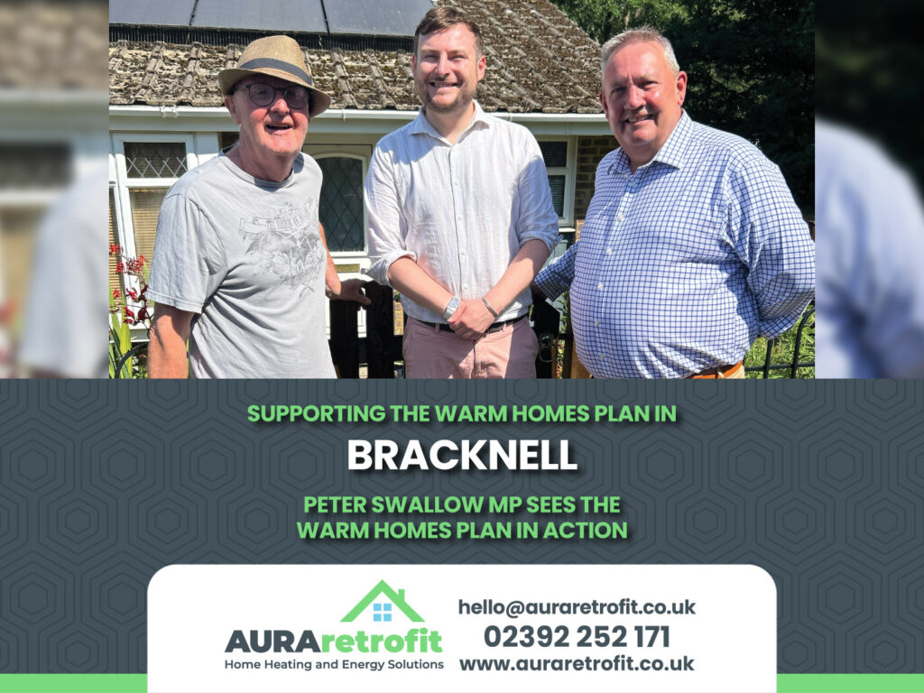 Bracknell MP, Peter Swallow, sees the Warm Homes Plan in action