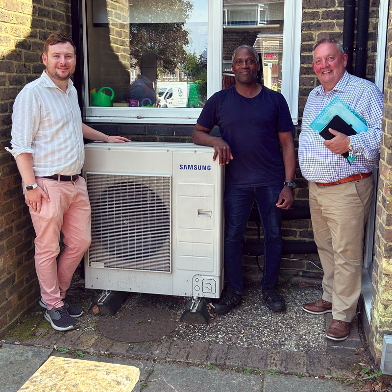 Bracknell MP, Peter Swallow, with Aura Retrofit